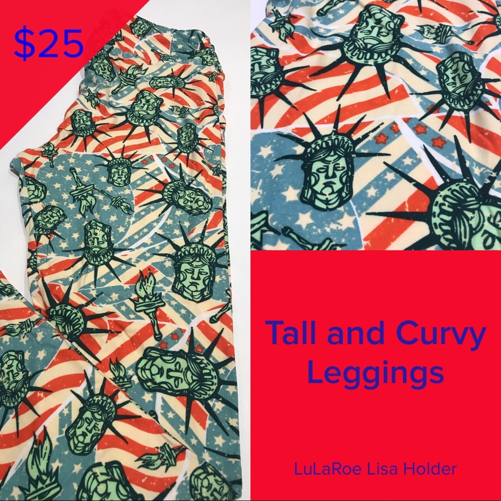 TC LuLaRoe Leggings American dreams collection